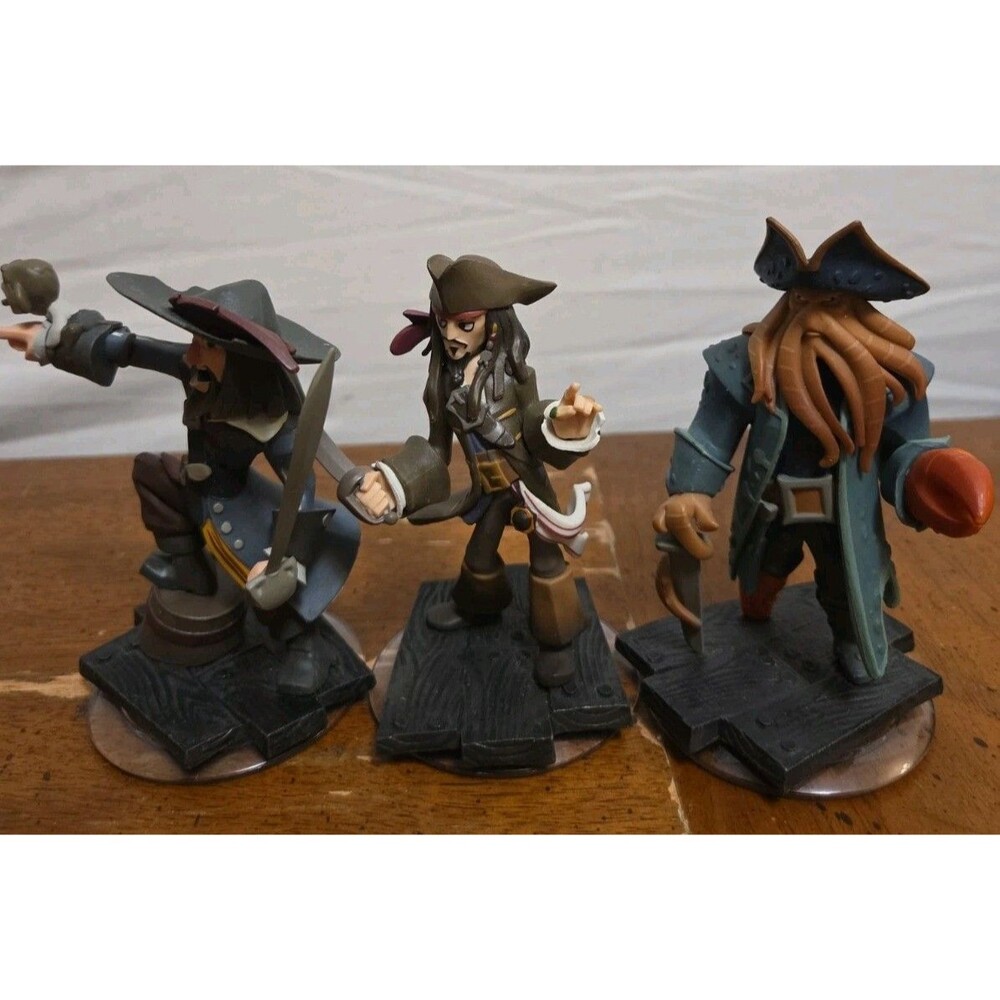 Disney Infinity 1.0 Lot Of 3Pirates of the Caribbean Figures
